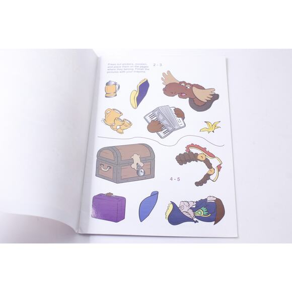 Muppet, Treasure Island, Sticker, Fun, 1995, Jim Henson,ring Book, Vintage, CRIS - Picture 2 of 5